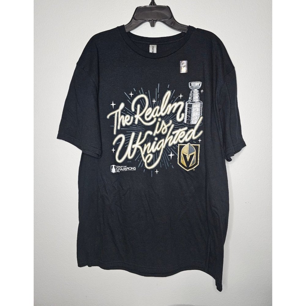 Vegas Golden Knights NHL Hockey 2023 Stanley Cup Realm Uknighted T-Shirt Sz M L